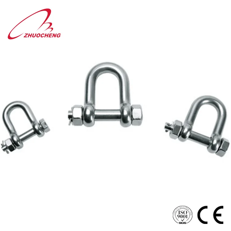High quality stainless steel d type Shackle