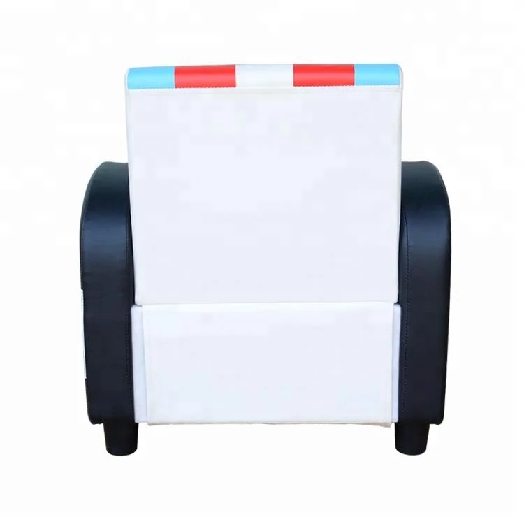 Cool special design folding police car shape kids sofa Convenient kids furniture