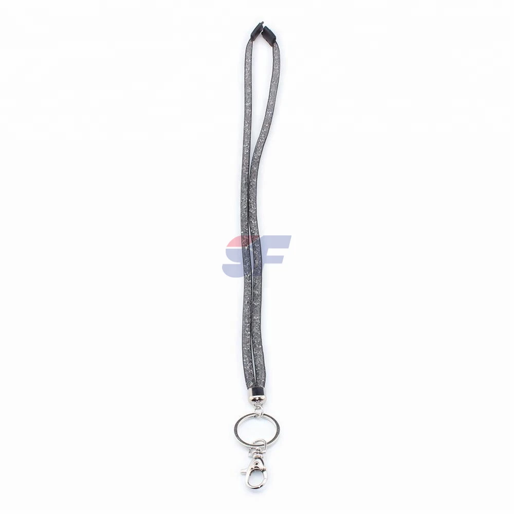 Hot selling wholesale diamond crystal rhinestone badge lanyards