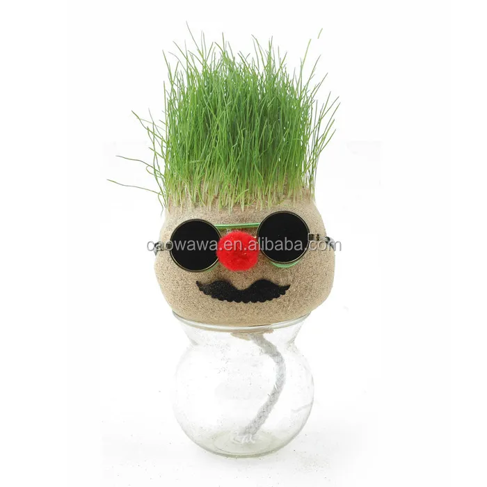 Голова Mr Grass, кукла трава в Крутом стекле