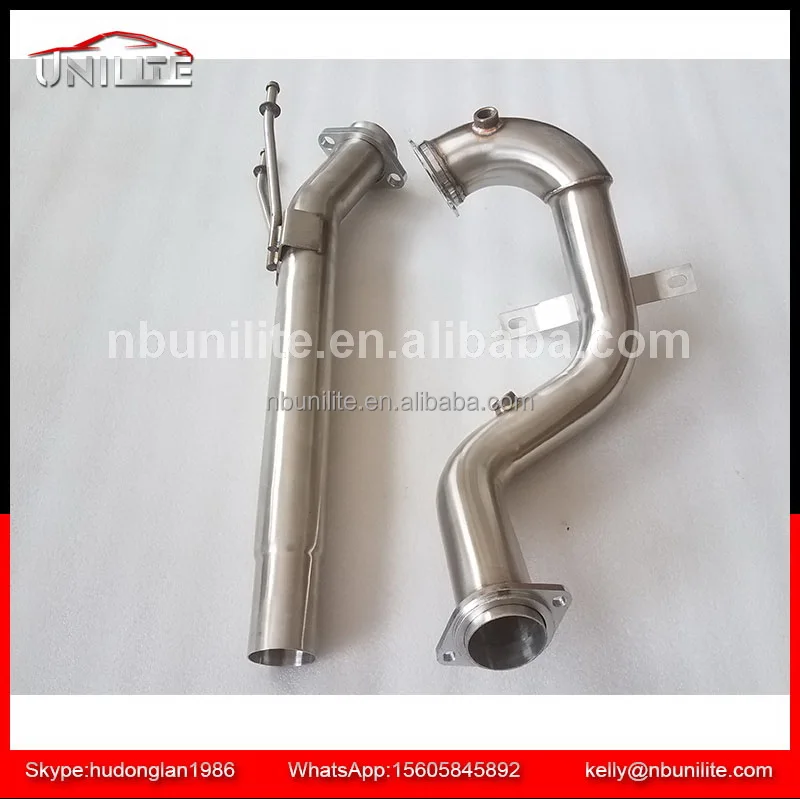 Stainless Steel DPF Exhaust Decat Downpipe by pass For VW Polo 6R 1.6 TDi 09-14