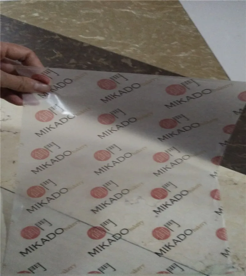 
58g food grade pe coated rice paper with printing 