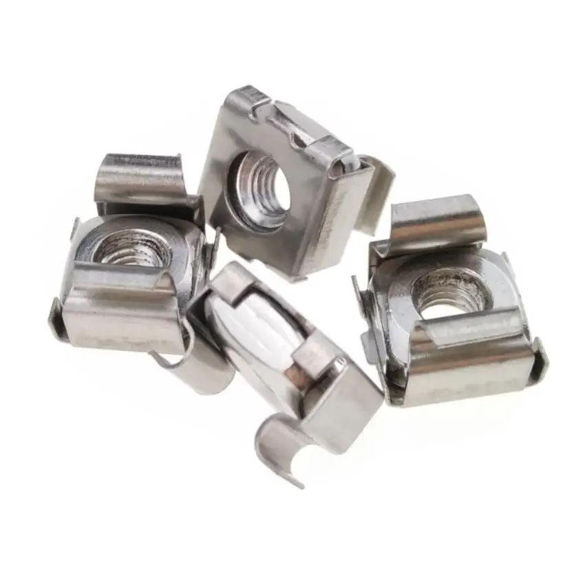 
304 Stainless Steel Cage Nuts M6 Threads for Computer 