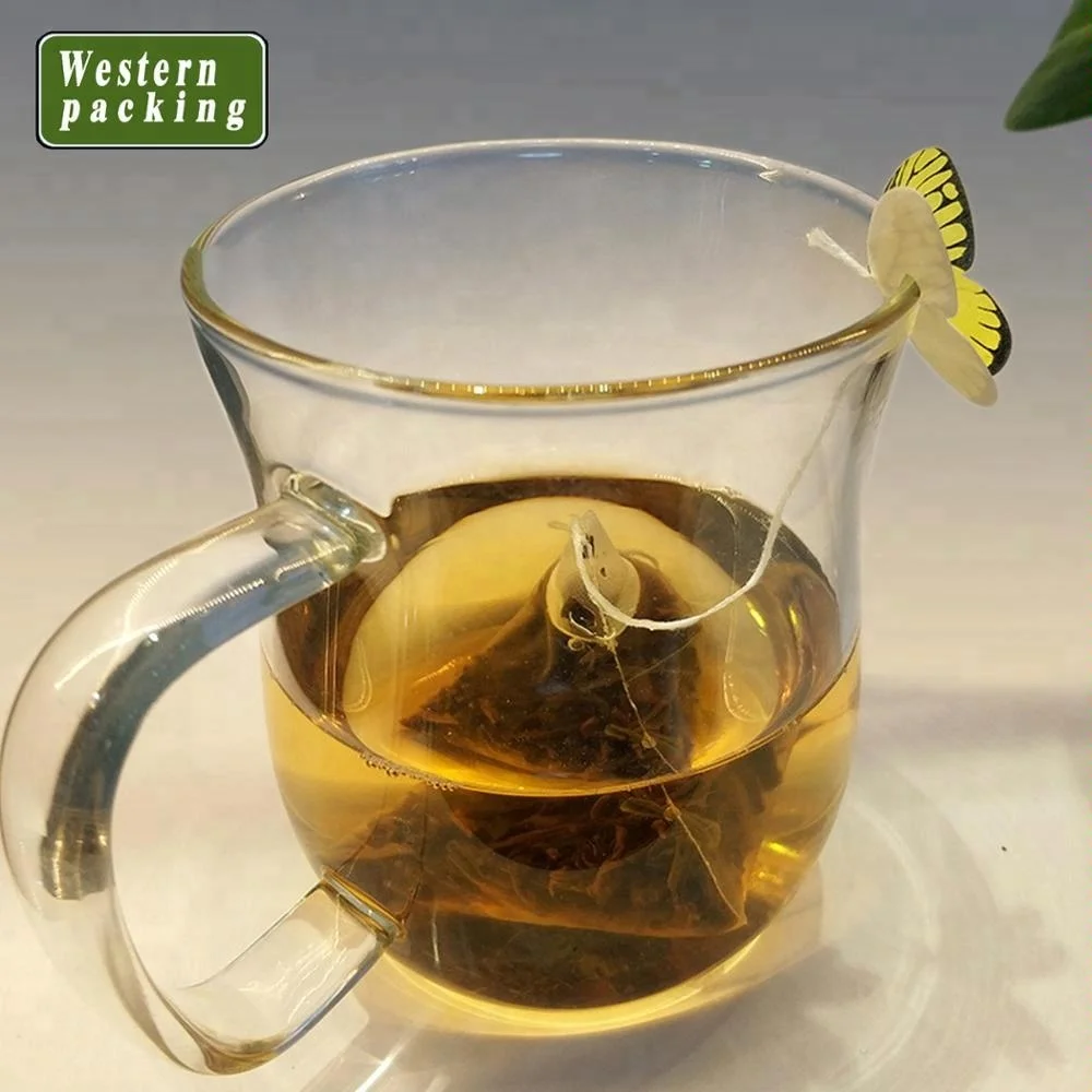 empty pyramid tea bag/tea bag materials