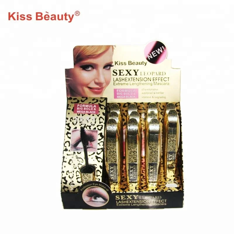 Эффект удлинения ресниц Витамин Е формула ультра объем mega black 3d волокно Тушь для