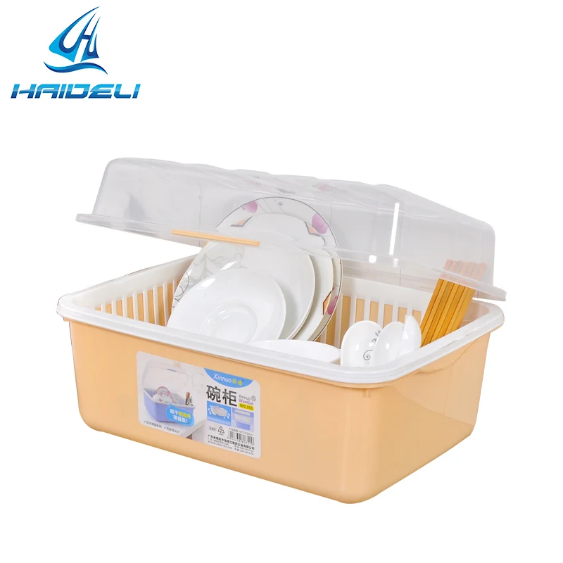 kitchen tableware case plastic small kitchen bowl cupboard with lid