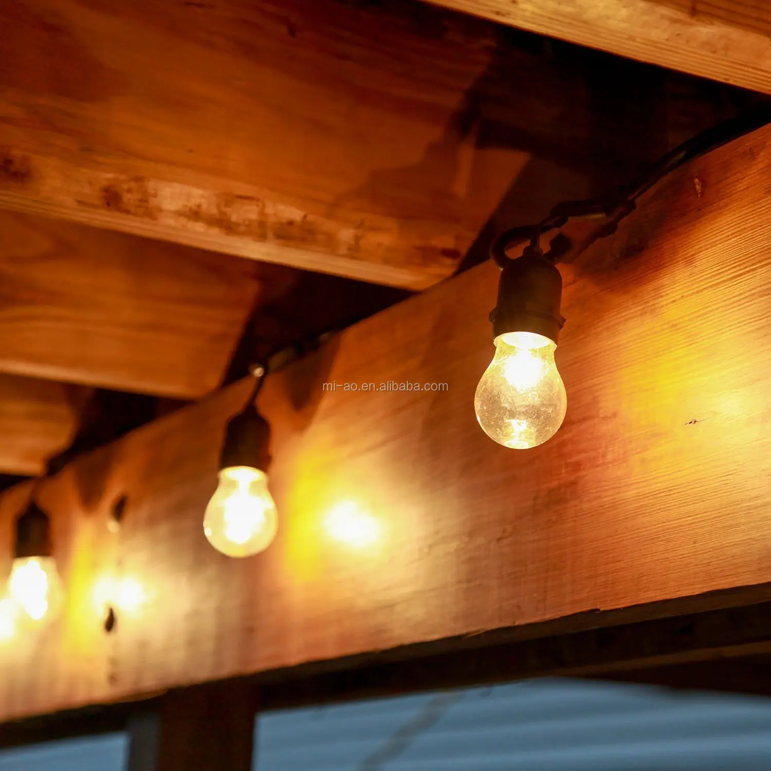 Waterproof Ip65 Lighting Outdoor Xmas Christmas Light Custom Length 110V Festoon string lights