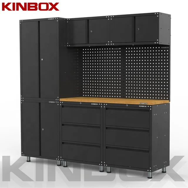 
Kinbox 9 Pieces Garage Cabinet Professional Quality tool Cabinet Manufactures 