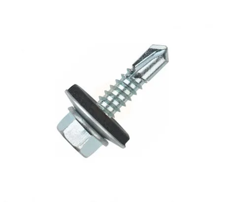 Hot sale carbon steel roofing galvanized self-drilling screw with black washer