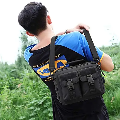 Tactical Messenger Bag Casual Shoulder Bag  Military Handbag Tools Bag with Charger Interface