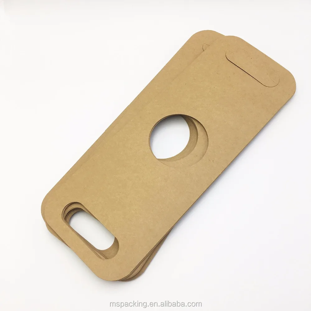 High Quality Kraft Paper Take Away 1 PCS Cup Holder Coffee Cup Carrier