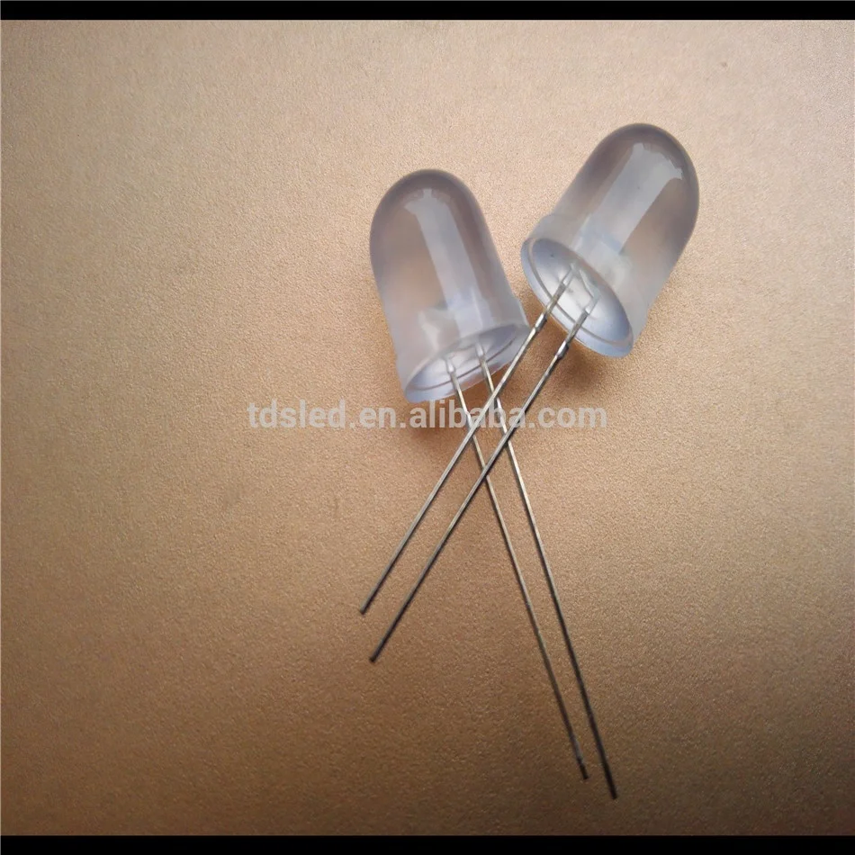 Diffused 585nm - 590nm - 595nm 10mm Yellow led diode for underwater light