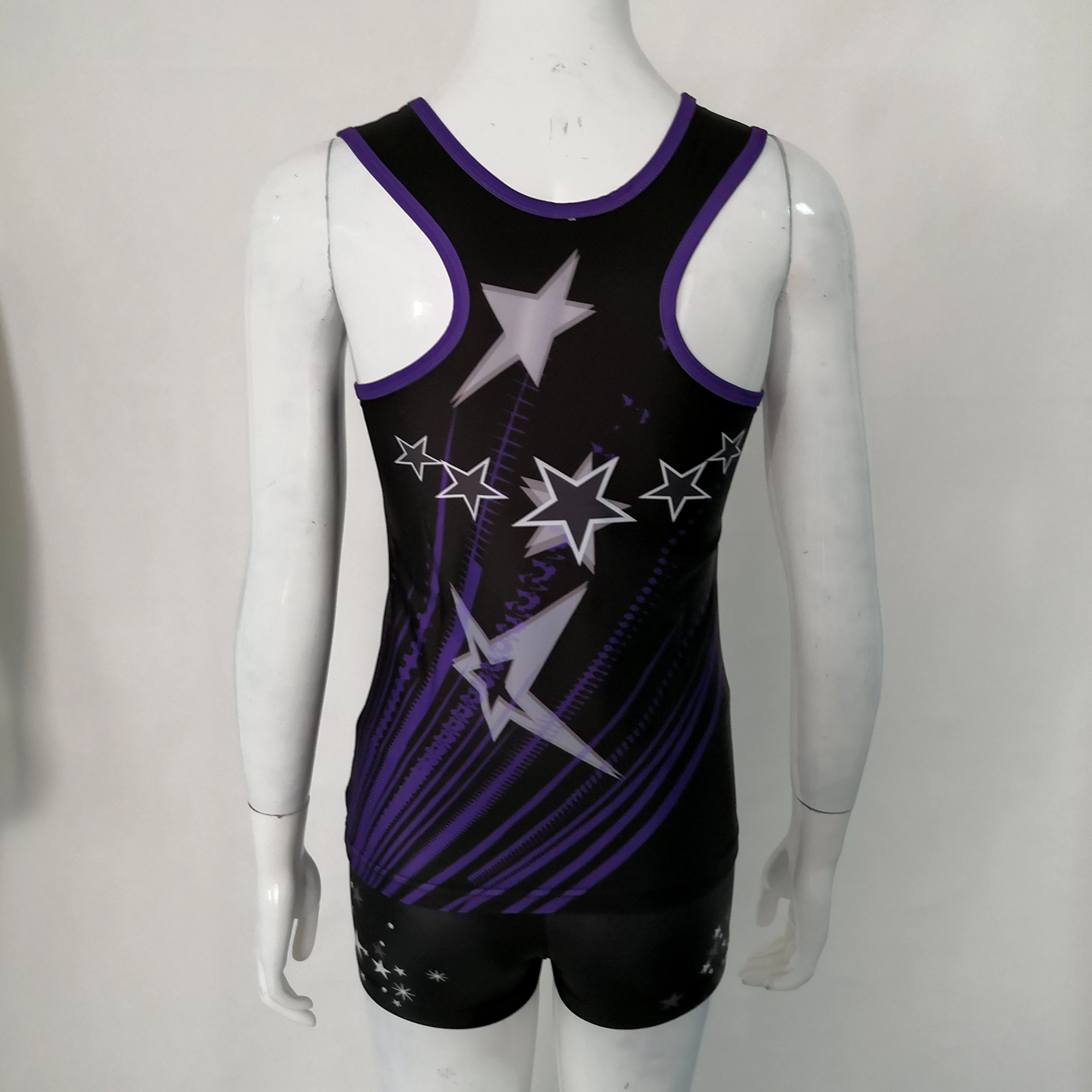 Эластичный тренировочный Лирический танцевальный костюм для