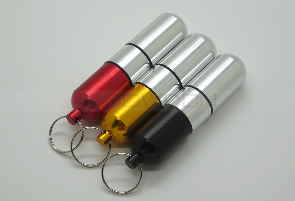 Toothpick Holder Case Pill Box Keychain Storage Container for Earplug and Small Gadgets