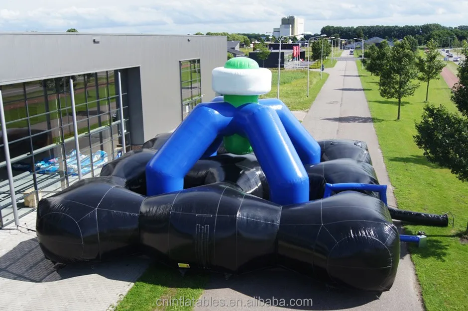 Commercial Inflatable Laser Tag Arena Obstacle Course Game Bounce Maze