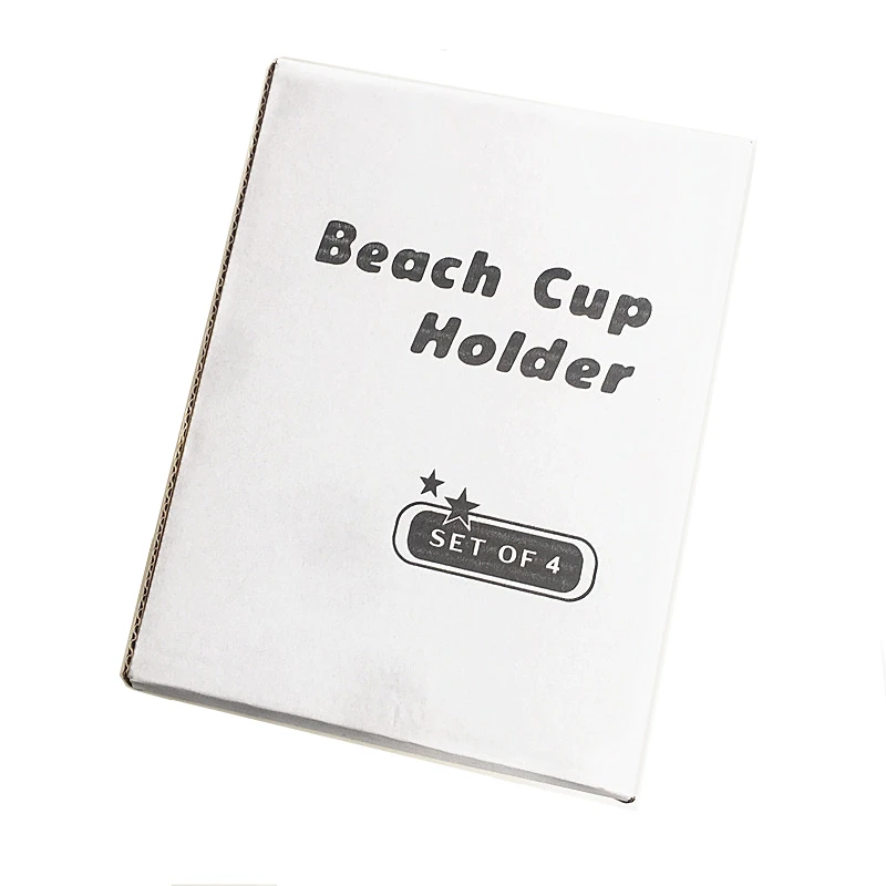 
Beach Cup Holder with Pocket, Multifunctional Sand Cup Holder for Drink 