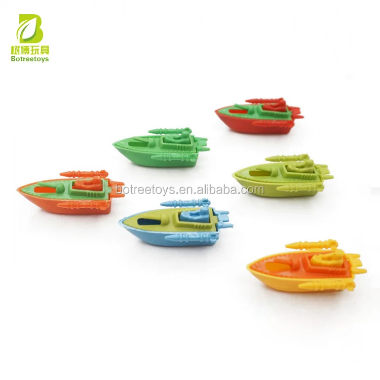 Small Warship Plastic Promotional Cheap Toys Boat Model Sliding Ship Slide Car Toy Wholesale