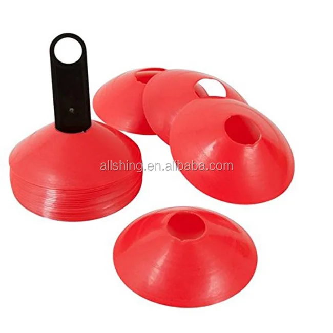 Wholesale football soccer agility Disc Cone with Plastic Holder - Perfect For Soccer, Football & Any Ball Game To Mark - Disc