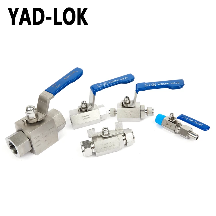 
YAD-LOK Italy Factory Handle Type High Pressure 2000Psi Ball Valve 