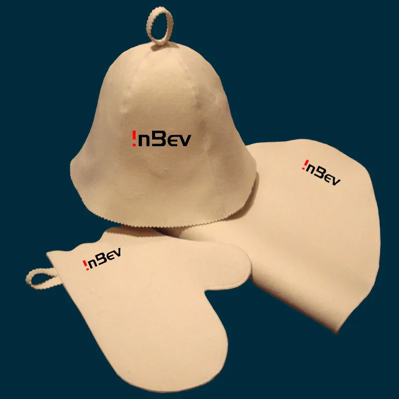 Русская сауна 100% шерстяная фетровая шляпа для ванной