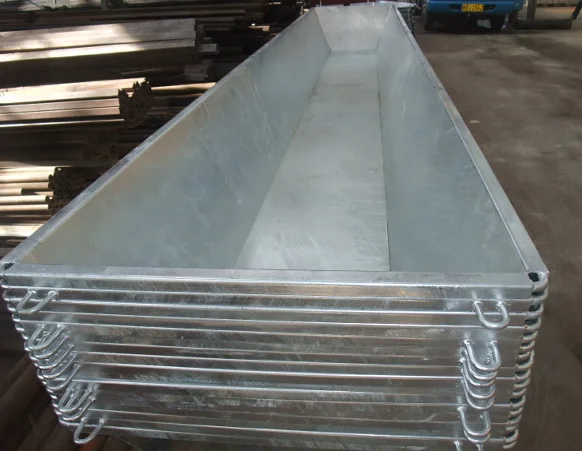 2.4m 4m 6m Hot Dip Galvanized metal cattle dairy farm cow water trough