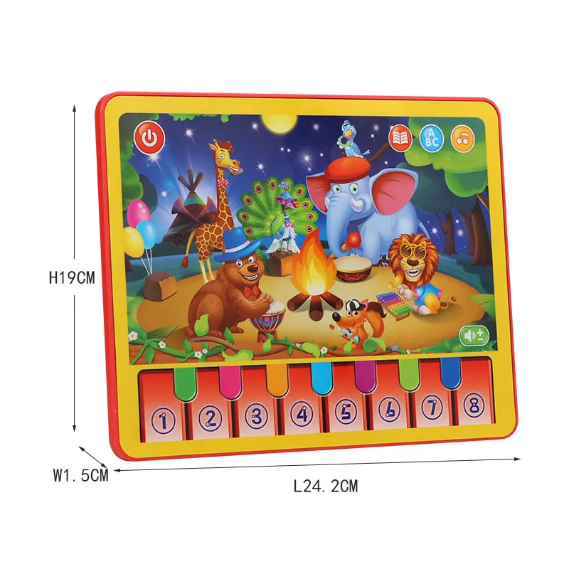 Animals concert educational pad electrical kids mini laptops