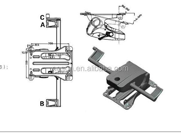 Gas Lift accepted chair mechanism /seat height adjustment/lock function