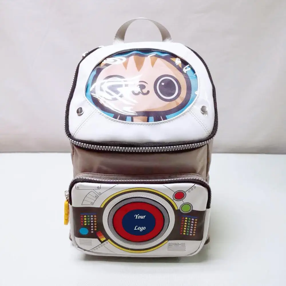 Nylon teens waterproof cute 3d zoo animal kindergarten kids children backpack school bag
