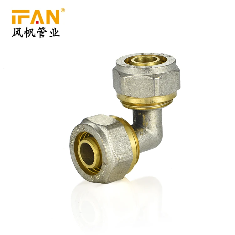 Латунный Колено 16мм 20мм 32мм газовый фитинг газовый фитинг 90 градусов Колено для PEX Газовая труба