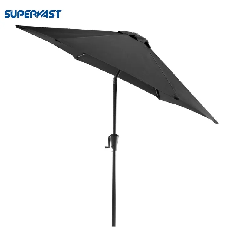 
Soild Color Simple Garden Parasol Outdoor Stand Vintage Patio Umbrella 