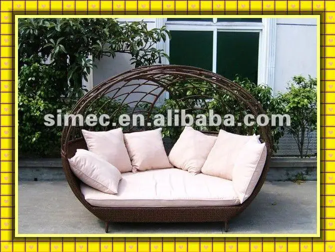 Плетеная PE ротанга досуг беседка