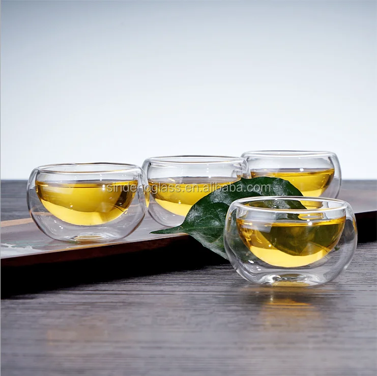 Small Tea Transparent Cup Tea Set Mini Gift Double Wall Small Glass Cup For Tea