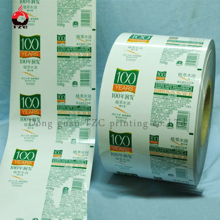 custom printed laminated aluminum foil condom packaging film roll