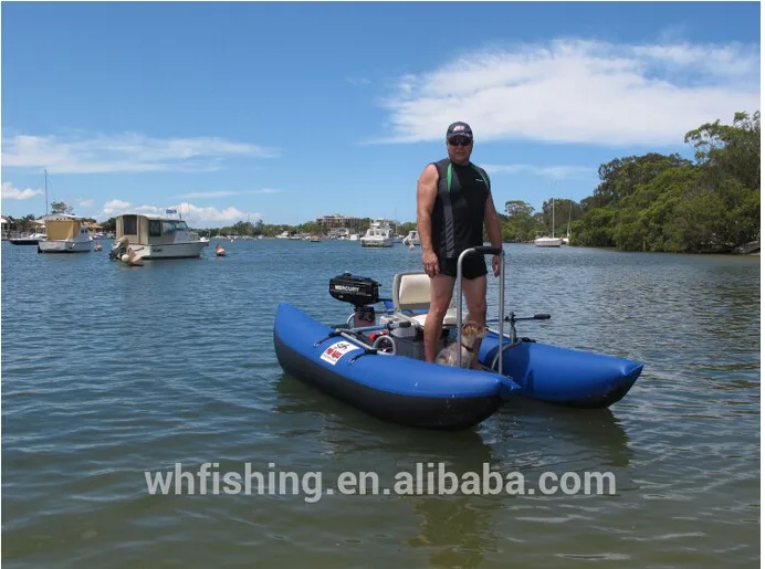2015 Blue Frame Inflatable fishing Pontoon boat