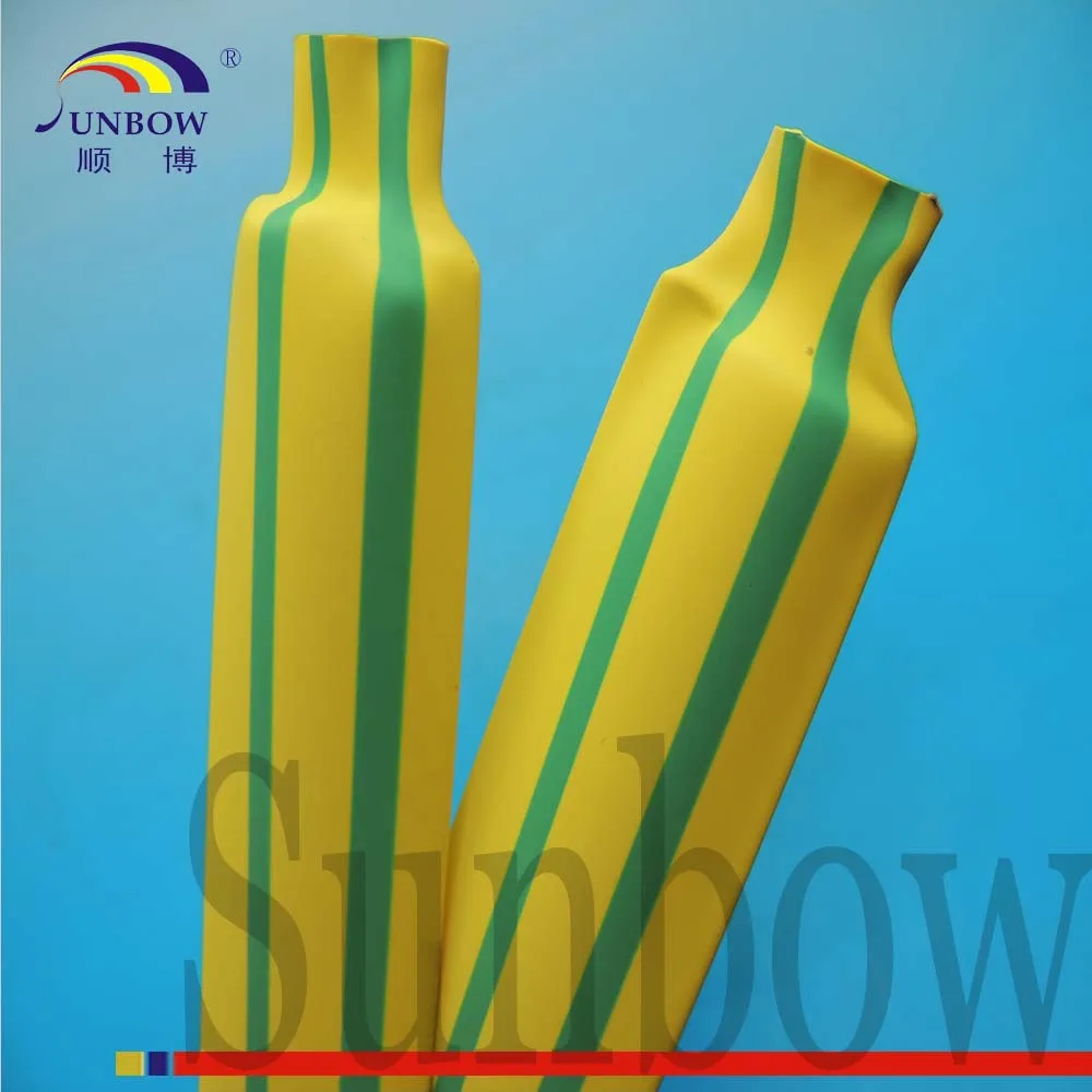 Желто-зеленые термоусаживаемые трубки с коэффициентом усадки 2:1 ТУТнг-ж/з