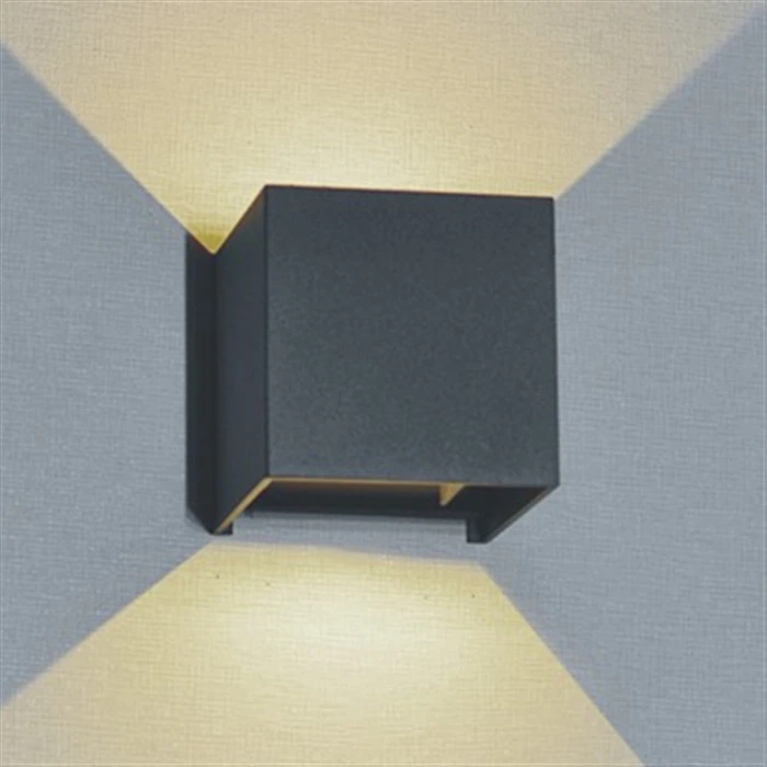 Вертикальная настенная квадратная художественная круглая светодиодная уличная настенная лампа для декоративного сада, крыльца, двора, виллы