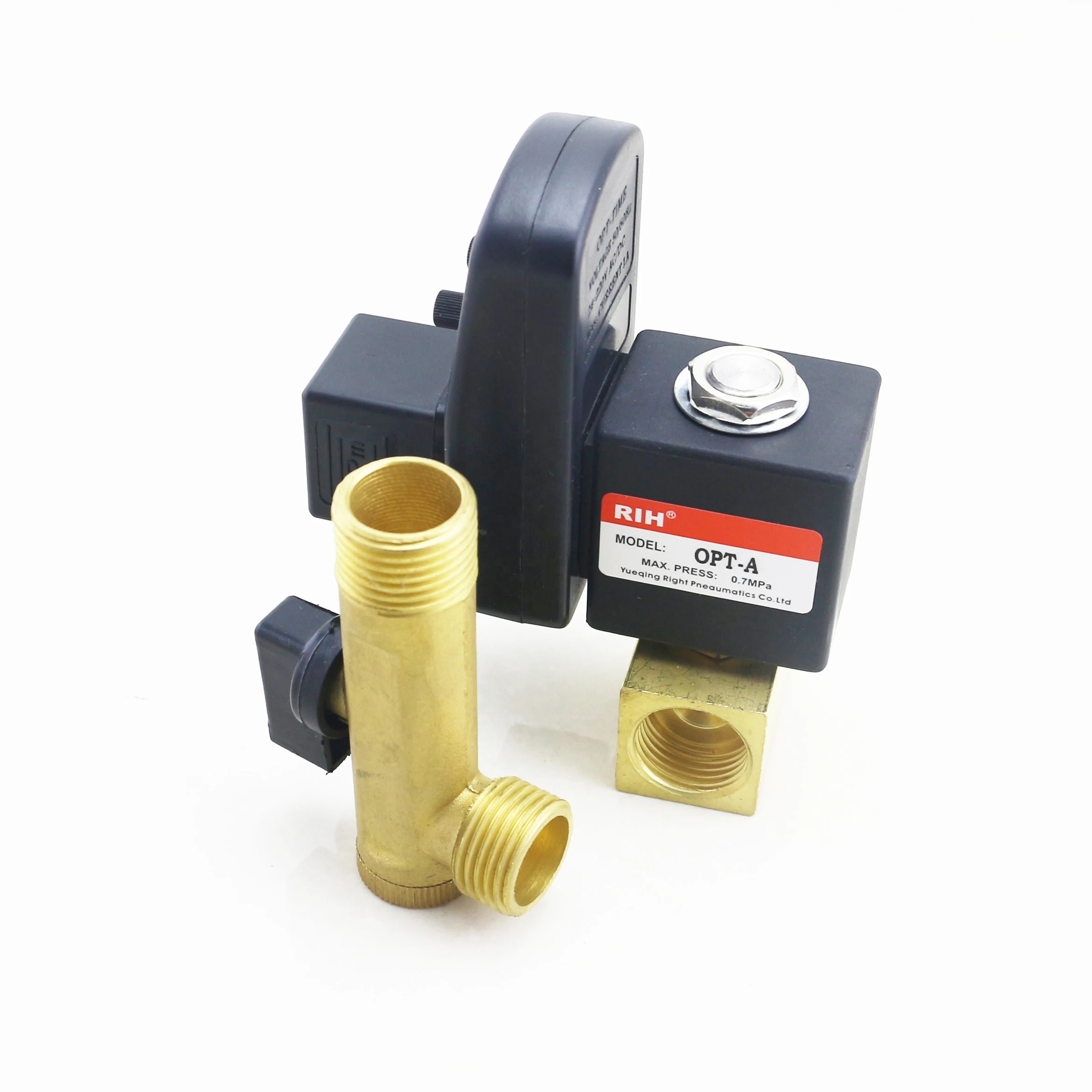 
OPT Series CS-728A Auto Automatic Brass Water Drain Electronic with Mechanical Solenoid Valve Pneumatic Timer 