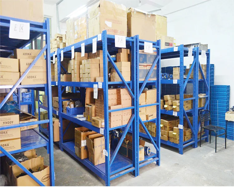 Easily assembled racking iron shelf heavy load storage warehouse