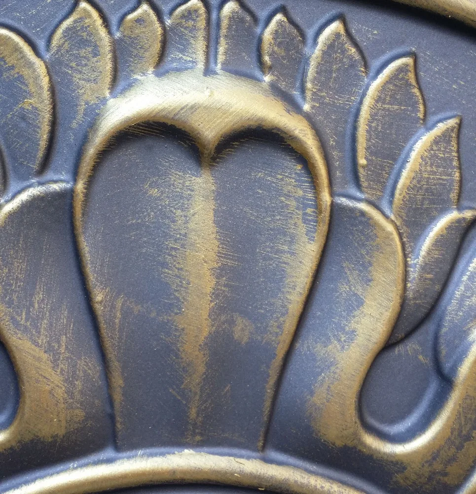 PL17 Faux tin finishes Art style 3D embossed ancient ceiling tiles store shopping pub cafe club decor wall panels