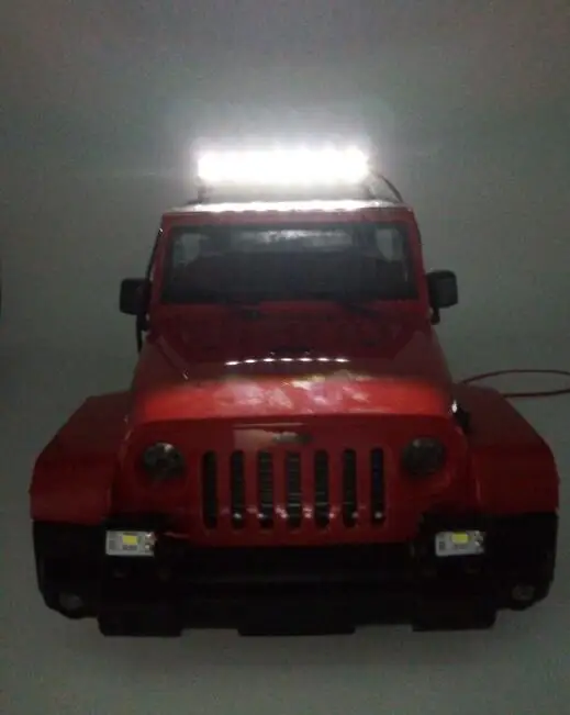 RC алюминиевый 8 LED свет крыши бар для TAMIYA осевой RC4WD гусеничный автомобиль
