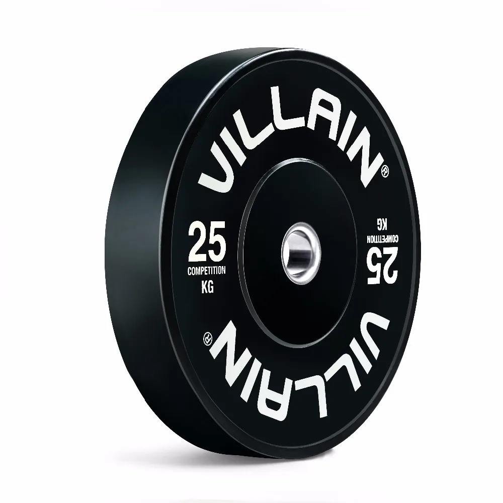 Villain Manufactured 5kg 10kg 15kg 20kg 25kg Barbell Rubber Bumper Weight Plates