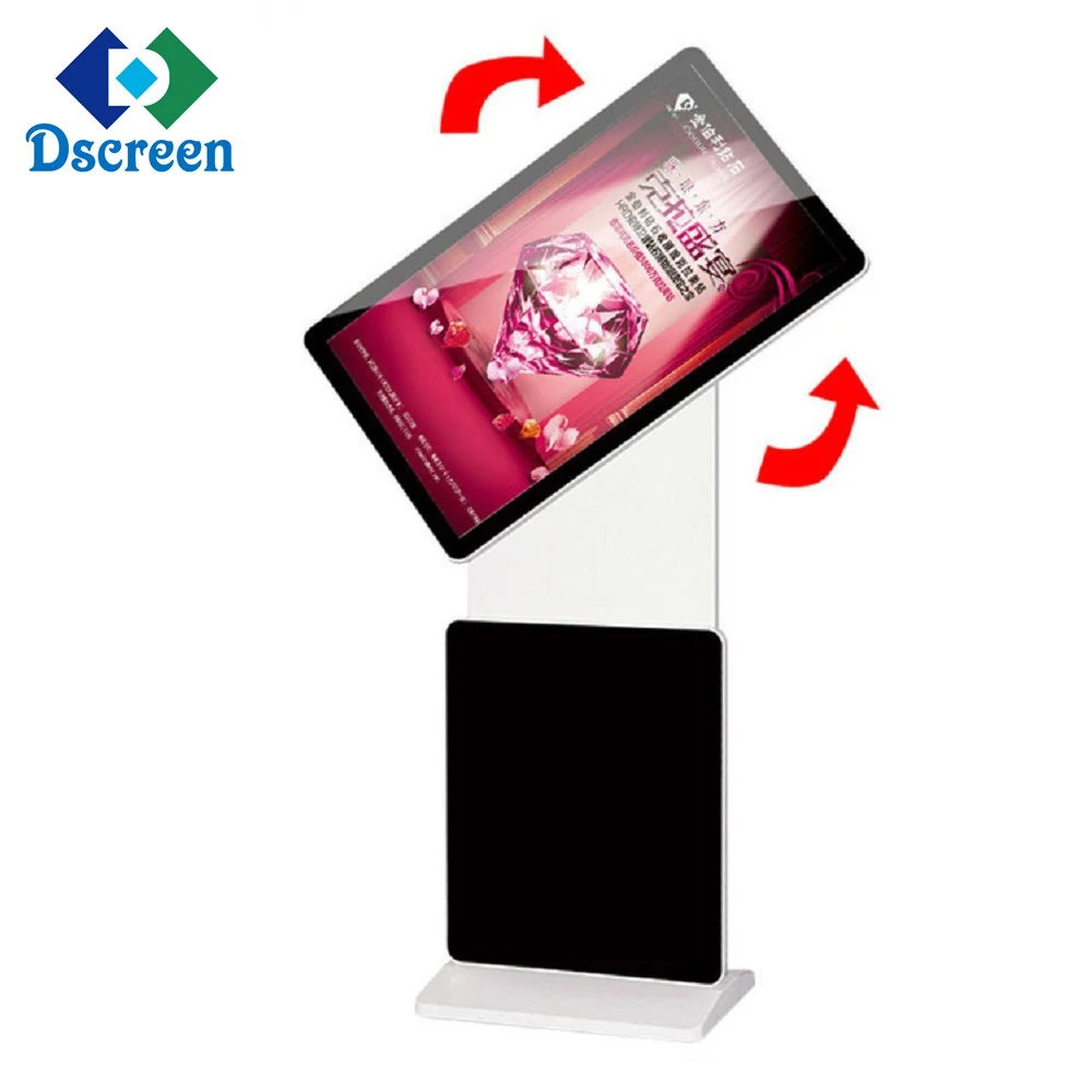 Dscreen Multi Touch Screen Kiosk Floor Standing Photo Booth Kiosk Rotation Advertising Kiosk