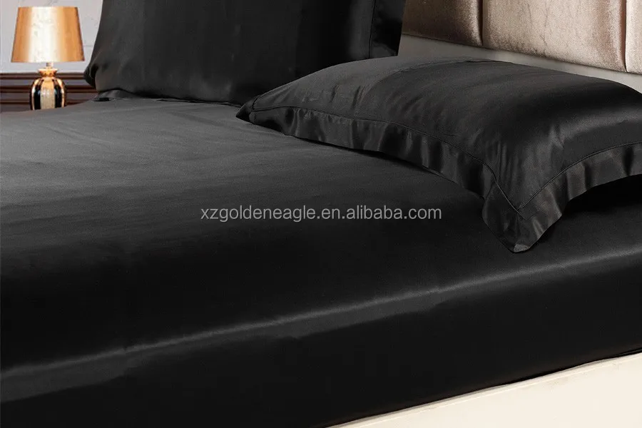 Best Selling European Fashion Real Silk Bed Linen Sets 100% Mulberry Silk Satin Bedding Sheets