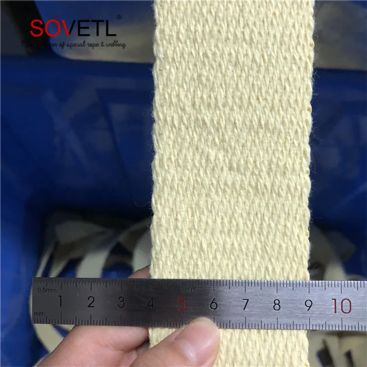 
Factory Direct aramid spun fiber webbing enduring fire torch wick 