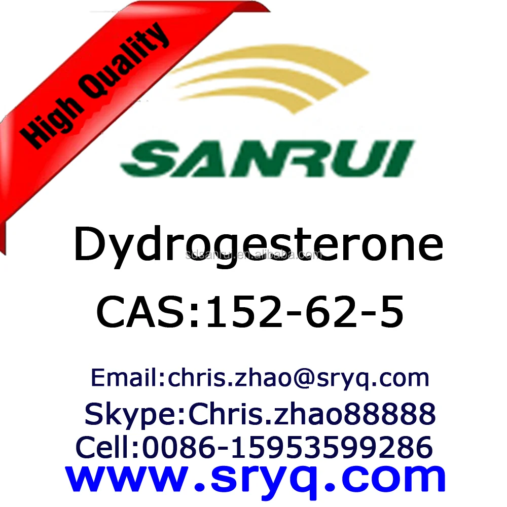 
API of Dydrogesterone, high quality Cas 152-62-5 Dydrogesterone 