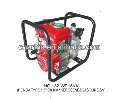 1,5 дюйма, оросительный насос, кераеновый водяной насос, керосиновый центробежный насос, керосиновый масляный моторный насос (WBK15), работающий от GK100