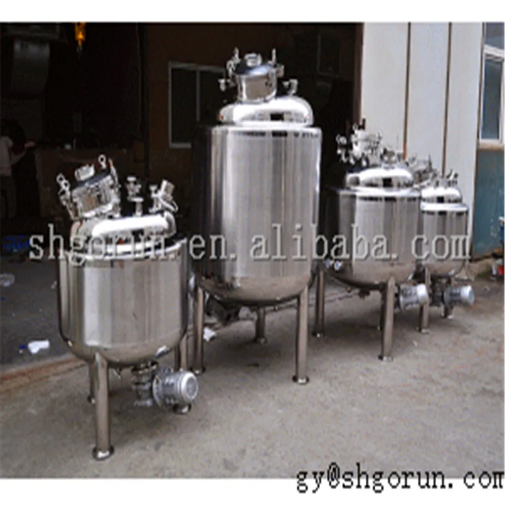
500l Ss304/316 Cosmetic Agitator Mixing Tank,Blender Machine,Industrial Mixer Agitator Tank 