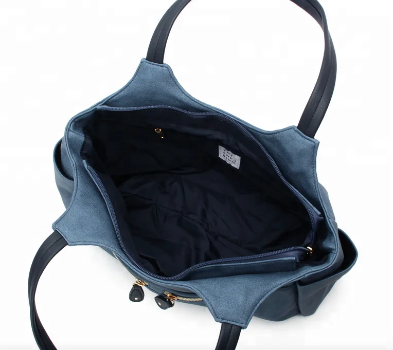 custom women tote bag Japanese style pu leather handbag