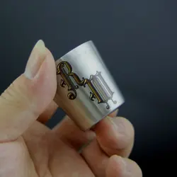 Стеклянная чашка для виски с логотипом клиента из нержавеющей стали