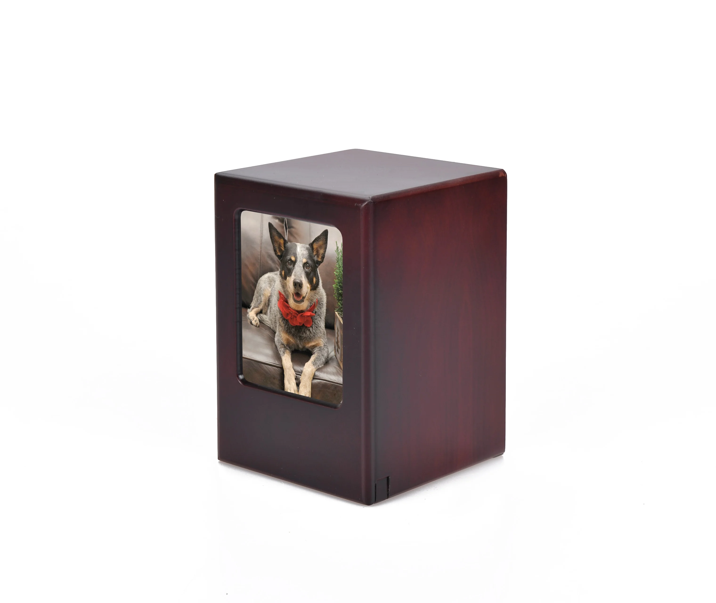 Funeral Supplies Wooden MDF Photo Holder Urns With Frame Box For Pet Ashes